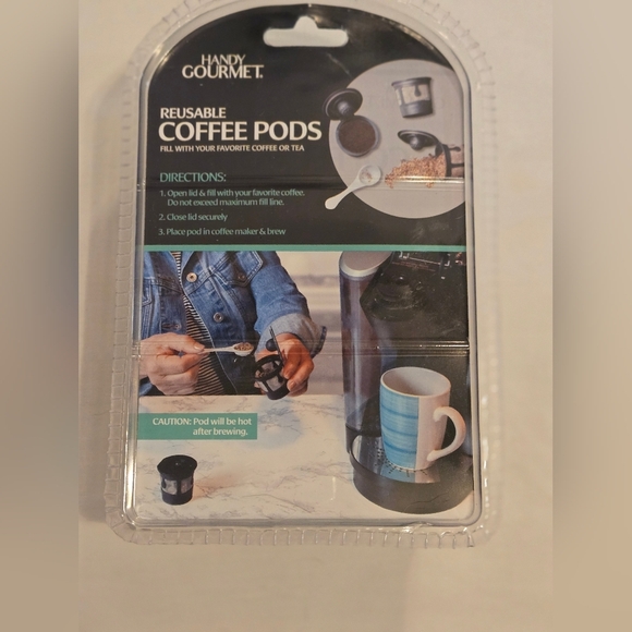 Coffee Pods Reusable for fill with your Coffee or Tea Handy Gourmet 3 SCOOP! - Picture 2 of 2